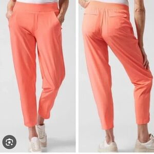 Athleta Brooklyn Ankle Pants in Orange